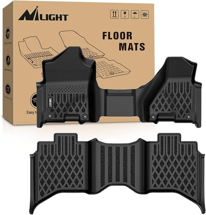 Nilight TPE Floor Mats for Dodge Ram 1500 2500 3500 Bench Seat Crew Cab 2013 2014 2015 2016 2017 2018 & Ram 1500 Classic 2019 2020 2021 2022 2023 2024 All Weather Custom Fit Heavy Duty Floor Liners