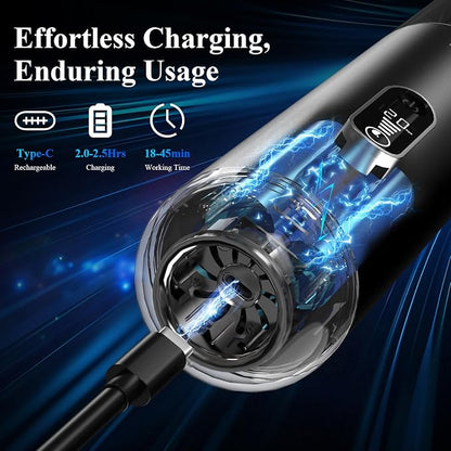 Minthouz Car Vacuum Portable Cordless - 20000PA High Power Handheld Vacuum with LED Display, 2.5H Fast Charging Up to 45 Mins of Runtime, Hand Vac Cordless Rechargeable for Car Home Corner Cabinet