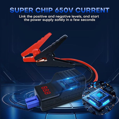 EC5 Smart Jump Starter Clamps,EC5 Heavy Duty Jump Starter Automotive Booster Clamp Cables Replacement Alligator Clamps with Intelligent LCD Screen for 12V Car Jump Starterand Many Other Brands