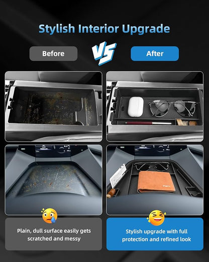 Dashboard Screen Storage Tray & Center Console Organizer for 2023-2026 Toyota Prius – 2025 2026 Prius Interior Accessories