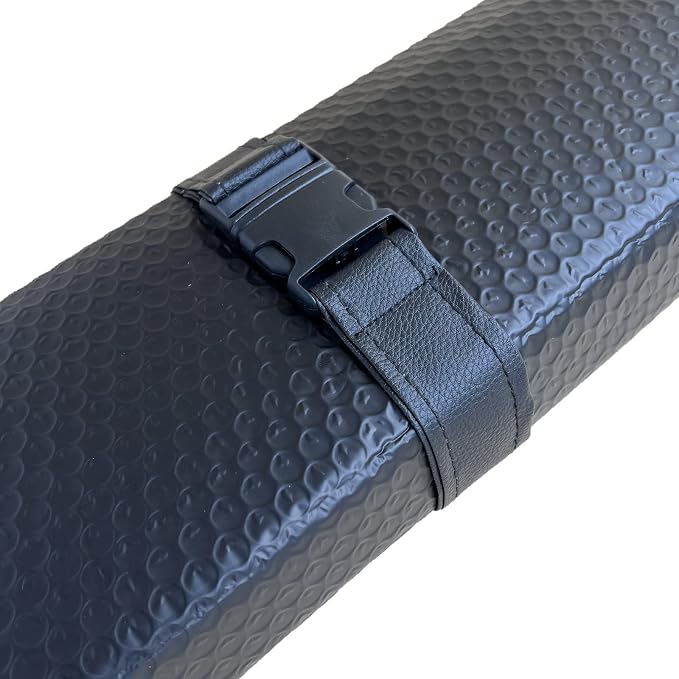 GWUSKDT Car Windshield Sunshade, Sun Protector,Foldable Front Window Shade-Thicken 5-Layer Bubble for Auto Windshield UV Protection and Heat Reflector 58"x 27.5" (Black)