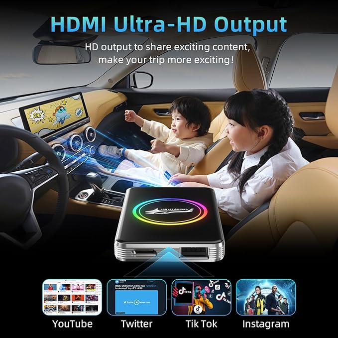 Autolinkr Wireless CarPlay Adapter, Magic AI Box, 3-in-1 for Apple CarPlay & Android Auto Adapter – Plug & Play USB Dongle with Dual WiFi 6, Bluetooth, Fits for OEM Wired CarPlay Cars