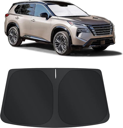 TINGLU Sun Shade for Nissan Rogue 3rd Gen.2021-2024 2025 2026(Not for Rogue Sport) Accessories Windshield Sun Shade Window Shade UV Rays Protection Sun Visor Cover