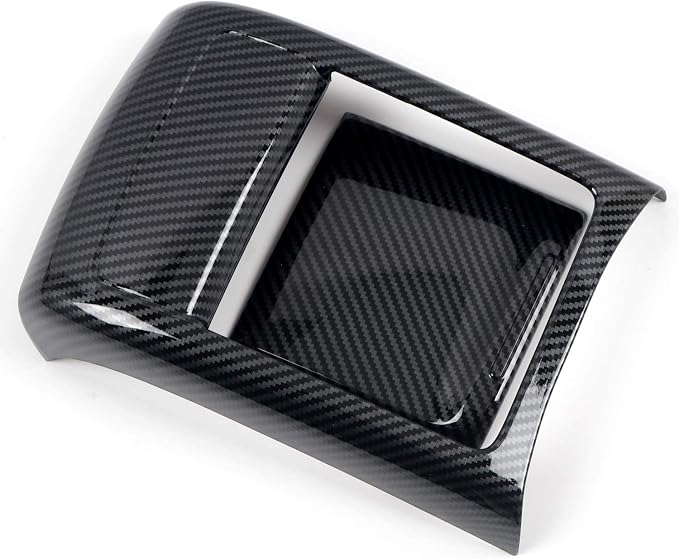 HIGH FLYING Carbon Fiber Grain Car Interior Accessories Center Console Armrest Air Vent Cover Trim Kit ABS 2pcs for Subaru WRX STI 2015 2016 2017 (Not Fit 2018 Model)