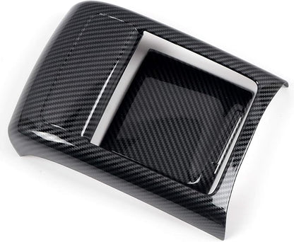 HIGH FLYING Carbon Fiber Grain Car Interior Accessories Center Console Armrest Air Vent Cover Trim Kit ABS 2pcs for Subaru WRX STI 2015 2016 2017 (Not Fit 2018 Model)