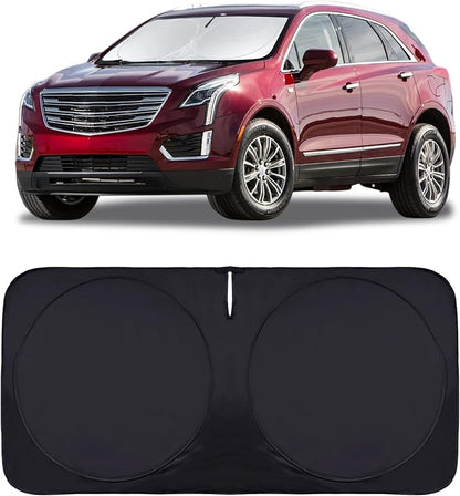 for Cadillac Escalade SRX XT5 XT6 STS DTS XT4 DeVille 2017 2018-2022 2023 2024 Windshield Sun Shade- Car Sunshades for Front Windows Shield Cover Custom Fit Cadillac SRX 2025 Accessories Sun Visor