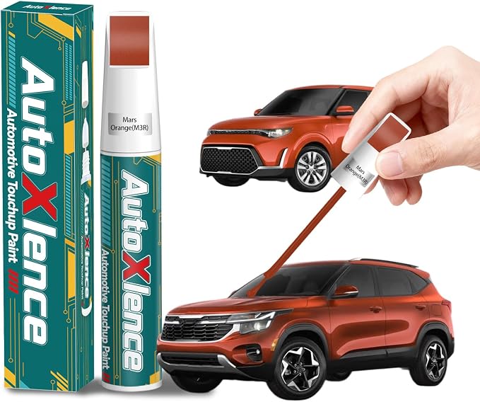 Mars Orange(M3R) Touch Up Paint Compatible with Kia Car Paint Pen Scratch Repair Automotive Scratch Remover Fix Exact Color Match