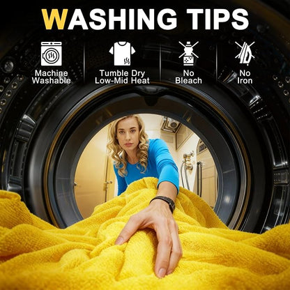 SMINDER 1400 GSM Car Drying Towels Car Detailing– XXL Microfiber Towels for Cars, Trucks (48" x 24"), Ultra-Absorbent, Streak-Free, Scratch-Free, No Water Spots, Double-Twist Pile & Edgeless Design