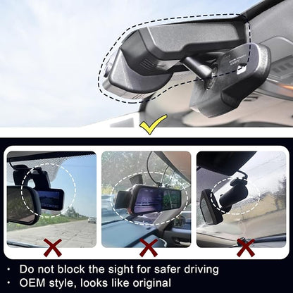 Mangoal Front 4K & Rear 1080p Dash Cam for Cadillac Escalade/Escalade ESV 2015-2020(Model B), Model B & Model C Have Same Models Years but Vehicle Sensor Cover are Different, WiFi & App, 128GB Card