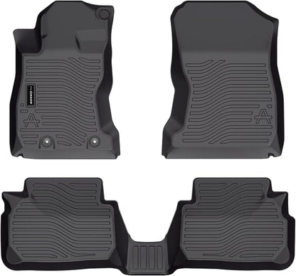 Auxko All Weather Floor Mats Fit for Subaru WRX 2026-2022 TPE Rubber Liners WRX Accessories Set All Season Guard Odorless Anti-Slip Floor Mats