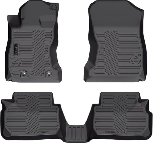 Auxko All Weather Floor Mats Fit for Subaru WRX 2026-2022 TPE Rubber Liners WRX Accessories Set All Season Guard Odorless Anti-Slip Floor Mats