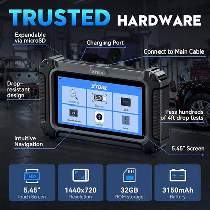 XTOOL D6S OBD2 Scanner Diagnostic Tool, 2026 Car Scanner with 30 Resets, All System Scan Tool with FCA & CAN FD, ABS Bleed, Gearbox Match, Crank Sensor Relearn, Lifetime Update, Upgraded of D5S