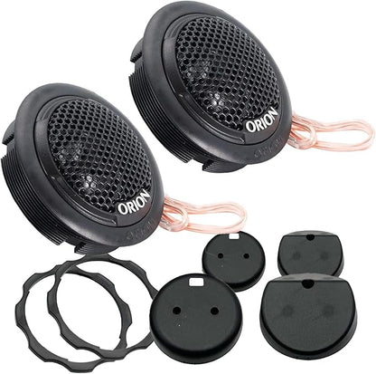 ORION Cobalt Series CB1TW 1” Silk Dome Tweeter | Surface/Flush/Angle Mount, 40W RMS, 160W Max - Pro Car Audio Tweeter (Pair)