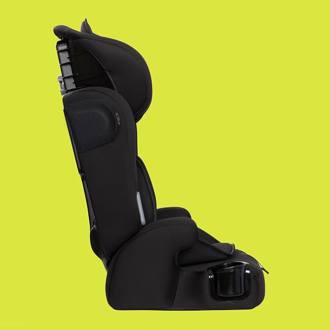 Baby Trend Hybrid SI 3-in-1 Combination Booster Seat, Hoboken Black – Side-Impact Protection, 3-Stage Growth Design, Adjustable Headrest, Cushioned Comfort