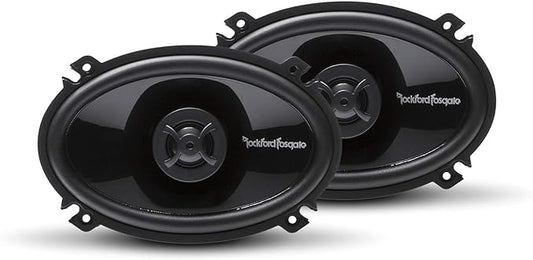 Rockford Fosgate P1462 Punch 4"x 6" 2-Way Coaxial Full Range Speakers - Black (Pair)