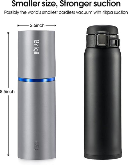 Brigii Mini Handheld Vacuum Cordless, 3 in 1-Car Vacuum & Air Duster & Hand Pump, Portable Rechargeable Cleaner for Car Interior, Small Spaces, Crevices-Y120 Pro