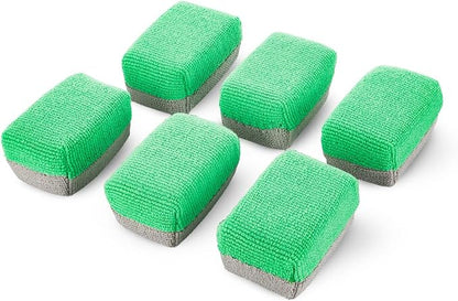 Armour Detail Supply - Block Mini Coating Applicator - Professional Microfiber Car Detailing Pads for Precise Ceramic Coating, Graphene, and Trim Restoration - 6 Pack