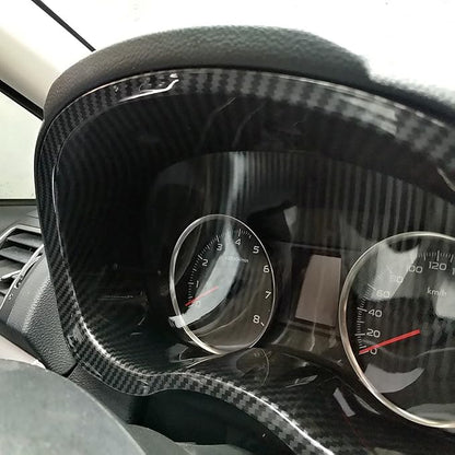 HIGH FLYING for Subaru WRX STI 2015-2021, Forester 2014-2018, XV Crosstrek 2013-2017 Car Interior Accessories Center Consoles Display Frame Cover Trim ABS Carbon Fiber Grain 1pc
