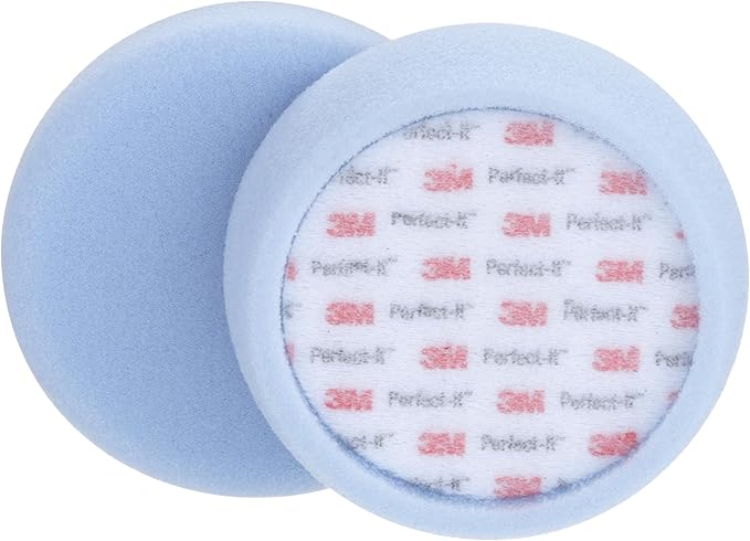 3M Perfect-It Ultrafine Foam Polishing Pad, 30043, 4 in, Single Sided, 2 Pads, Eliminate Polish Swirls, Sparkling Paint Finish for Automotive