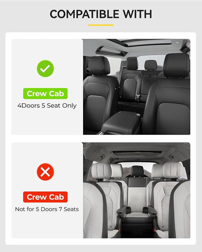 3W Floor Mats for Land Rover Defender 110 (4 Doors 5 Seat Only) 2020-2025 2026 (Not for Defender 110s/Rubber Flooring), TPE All Weather Custom Fit Floor Liner Full Set, Black