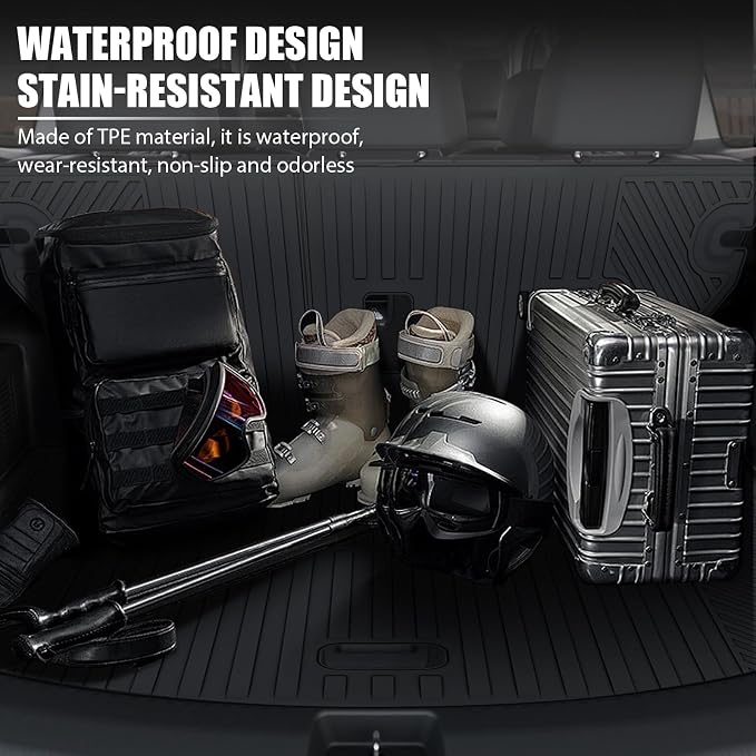 Floor Mats & Cargo Liner for 2024 2025 2026 Buick Envista All Weather Protection TPE Rubber Full Set Automotive Floor Liners & Trunk Mat for 2025 Buick Envista Accessories, Black