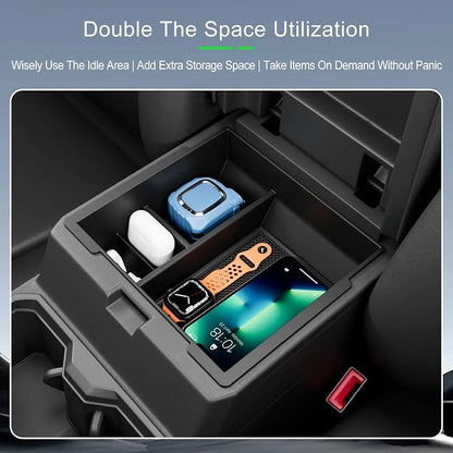 xipoqix Center Console Organizer Compatible with 2025 2026 Toyota 4Runner Armrest Trays Storage Box Replacement for 2025 2026 Toyota 4Runner Accessories