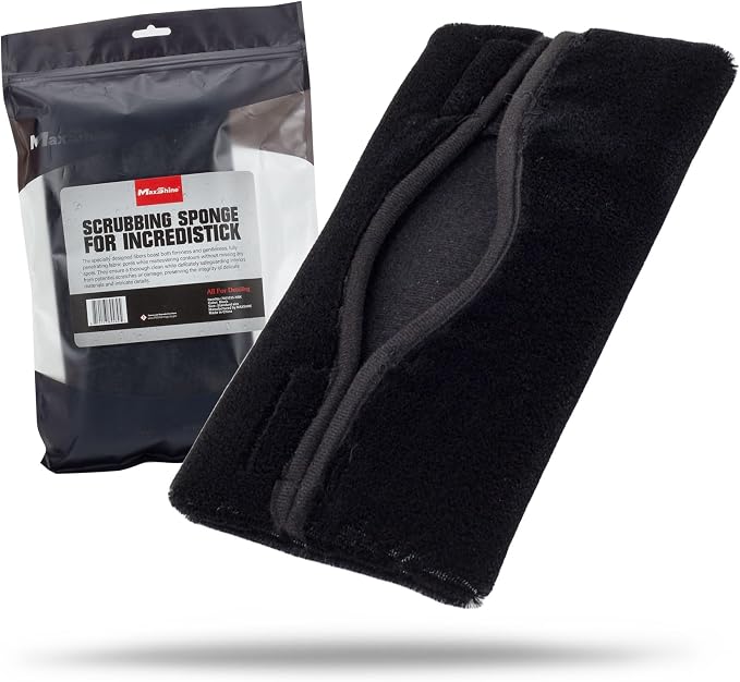 Maxshine Scrubbing Sponge Microfiber Replaceable Head Cover for Premium IncrediStick – Scratch-Free Cleaning for Cars, Trucks, Boats & RVs – Car Detailing Accessory