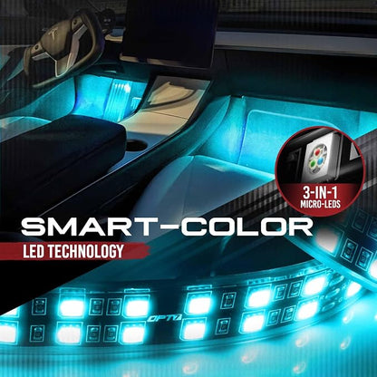 OPT7 Aura Double Row Expansion Pack - 2pc 12” RGB Multicolor LED Strips with Splitters and Extension Wires for Car, ATV, UTV, Interior, Wheelwell, Grille, Golf Cart, Boat Lights Accessories