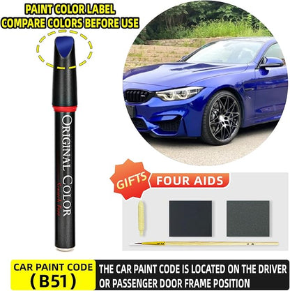 Carhoo B51 San Marino Blue Touch Up Paint Suitable For BMW, Genuine Custom Color Absoulutely Without Color Differences (16ml)