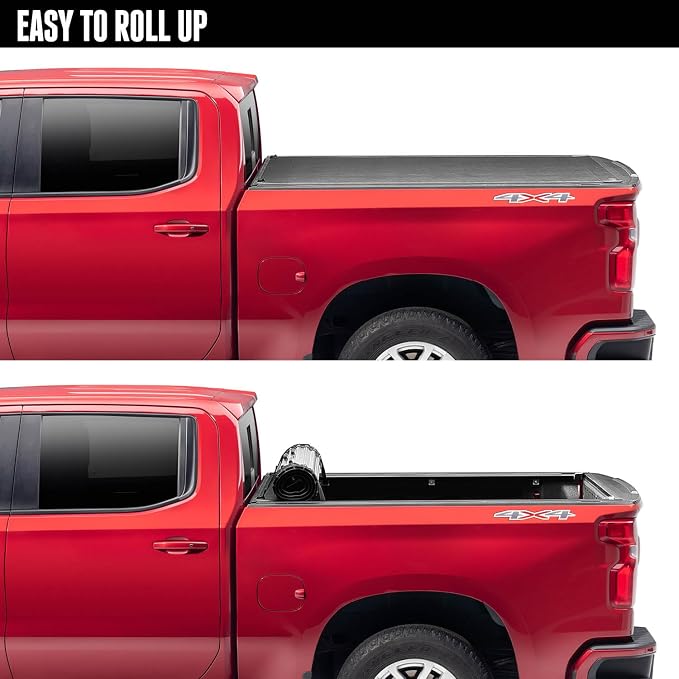 RealTruck BAK Revolver X2 Hard Rolling Truck Bed Tonneau Cover | 39227RB | Fits 2019-2024 Dodge Ram 1500 w/RamBox, Fits with and Without Multi-Function (Split) Tailgate 5' 7" Bed (67.4")