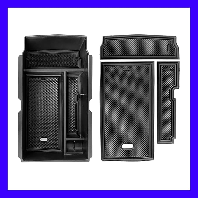 2PCS 2024 2025 2026 Honda CR-V CRV Hybrid Accessories Center Console Organizer Tray for 2025 2024 2023 Honda CR-V (Hybrid) Console Organizer 2024 CRV Console Armrest Tray 2025 CR-V Storage Box