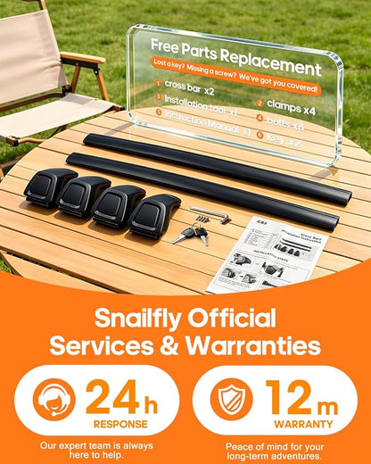 Aluminum Roof Rack Cross Bars Fit for 2021-2026 KIA Sorento & Sorento Hybrid with Flush Side Rails, Aerodynamic Rooftop Cargo Carrier Luggage with Anti-Theft Lock (Non-X-LINE)