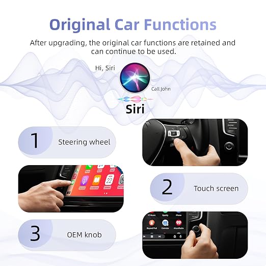 2 in 1 CarPlay & Android Auto Mini Adapter, Plug & Play USB-C for Phones | mini size, 2-in-1 wireless carplay, Compatible with iOS 10+ & Android 11+, easy setup, Supports iOS 10+ / Android 11+