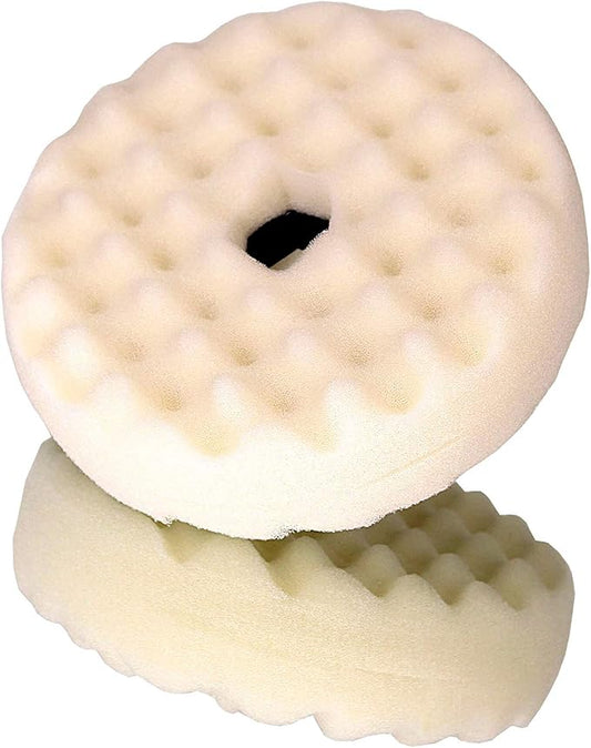 3M Perfect-It Foam Compounding Pad, 33284, 6 in, 1 Pad, White, Refind Sand Scratches, Slow-Speed Polishing for Automotive
