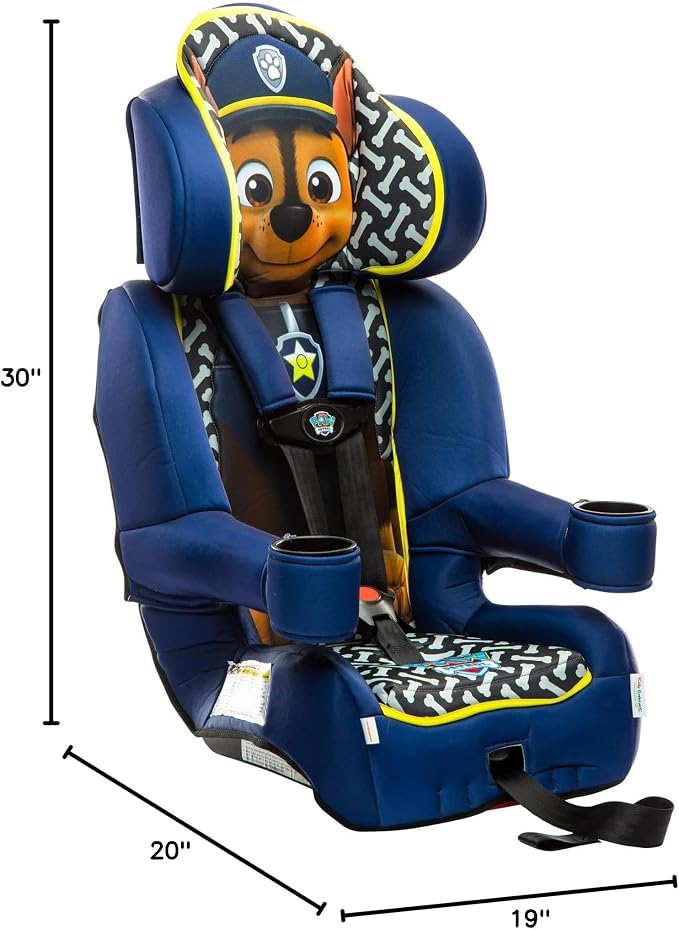 KidsEmbrace 2-in-1 Car Seat | Forward-Facing Harness (26.5–65 lbs) & Booster Mode (40–100 lbs) | Latch | Premium Fit with Multi-Position Headrest, Harness & Recline