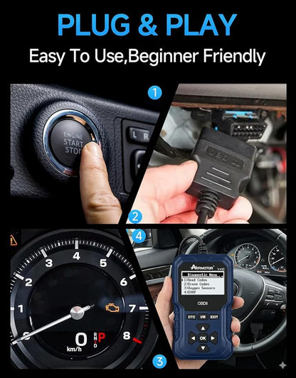 V410 OBD2 Scanner Code Reader, Car Scanner Diagnostic Tool Check Engine Light, Graphic Live Data, I/M Smog Test, Battery Voltage Test – CAN Diagnostic Scan Tool for All OBDII Vehicles