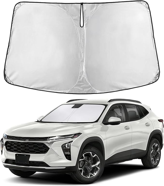 EcoNour Windshield Sunshade Compatible for Chevrolet Trax 2013-2021 2022 2023, LS/LT/LTZA Sun Visor for Front Windshield & Window Sun Shade Cover, UV Heat Blocker & Protector, Car Accessories
