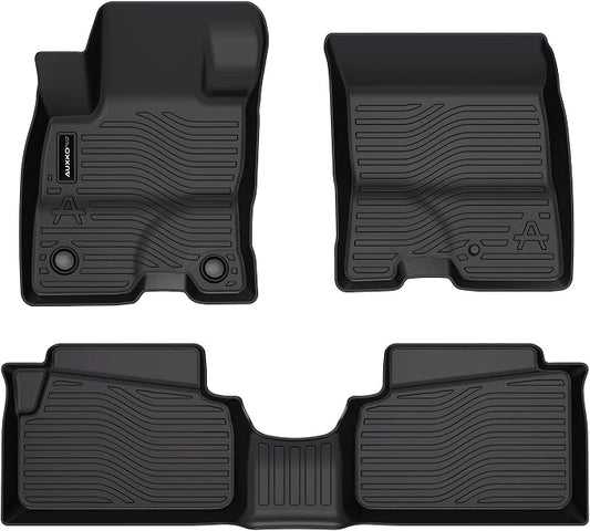 Auxko All Weather Floor Mats Fit for Ford Maverick Hybrid 2022-2025 2026 TPE Rubber Liners Maverick Hybrid Accessories Set All Season Guard Odorless Anti-Slip Floor Mats