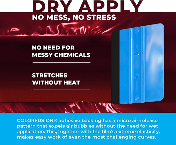 ColorFusion PPF by VViViD, Gloss Demon Dry Apply PPF Vinyl Car Wrap Roll 1ft x 5ft