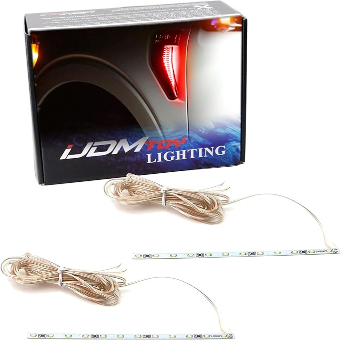 iJDMTOY Brilliant Red LED Background Illumination Lighting Kit Compatible with 2021-up Ford F150 Side Fender Emblem