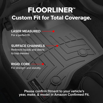 WeatherTech Custom Fit FloorLiners for Chevrolet Malibu - 1st & 2nd Row (46903-1-2), Grey