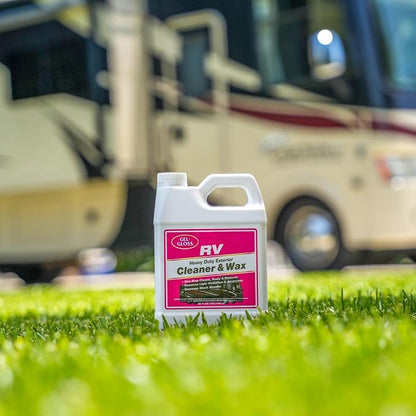 Gel Gloss RV Professional Grade One-Step Carnauba Cleaner Wax - Cleans, Protects & Enhances Finish - Restores Color & Shine - UV Inhibitors - Ideal for Scuff Marks - Use by Hand or Buffer - 32 oz