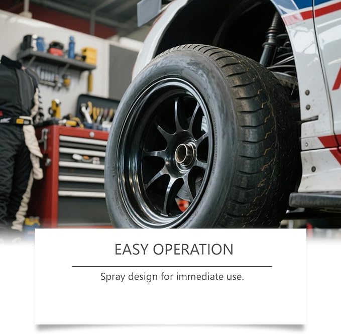 Tire Cleaner and Shine | 100ml with Sponge Gloves Long Lasting - Auto Tire Shine Cleaner,for Sedan Truck RV Motorcycle Scooter ATV, Detailing Shop Home Garage