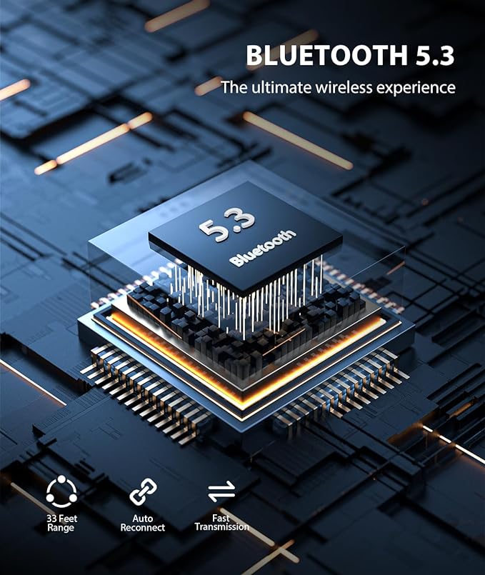 COMSOON AUX Bluetooth Adapter for Car, [LED Screen] Bluetooth 5.3 Receiver for Speaker/Home Stereo/Wired Headphones, 3.5mm Wireless Audio Receiver for Hands-Free Call/Music, Dual Connection