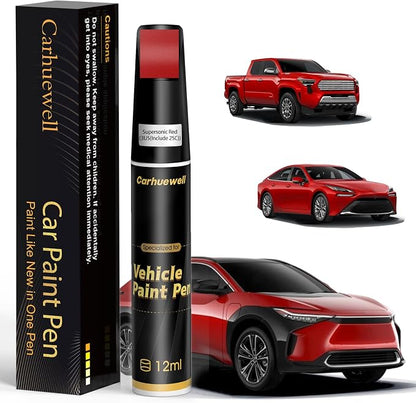 3U5(Include 2SC) Supersonic Red Touch Up Paint Compatible with Toyota, Exact Match Car Paint Pen Automotive Scratch Repair Remover Kit Quick & Easy Solution for Vehile Chips and Nicks