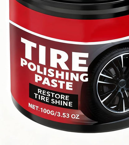 Auto Wheel Polishing Paste, Car Tire Shine Cleaner, Professional Detailing Product for Trucks Sedans Suvs Rvs Collectors Dealers Shops Riders Shows Fleet Managers Weekend Maintenance