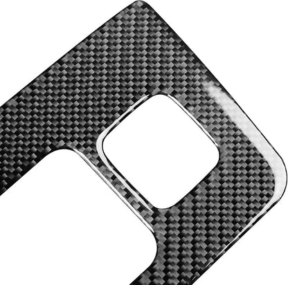 Real Premium Carbon Fiber Fit for Chevy Silverado/GMC Sierra 1500 2014-2018 for 2500/3500HD 2015-2019 Car Rear Center Console Storage Box Trim Decals Sticker Auto Interior Accessories Cover Black