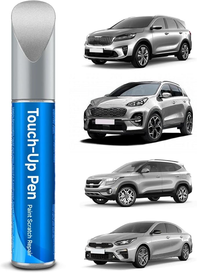 Sparkling Silver(KCS) Touch Up Paint Compatible with Kia Exact Match Touch Up Paint Car Scratch Repair