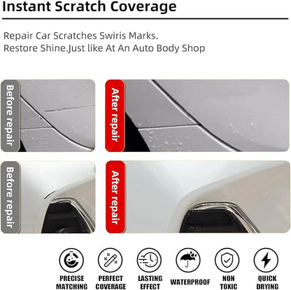 Platinum White Pearl(NH-883P) Car Paint Touch Up Pen for Honda, 2-In-1 Color Accurate Touch Up Car Scratch Repair Paint Exact Match Honda Series Automotive Scratch Remover for Nicks & Chips Repair