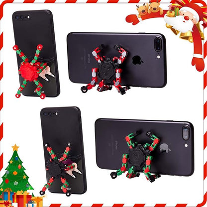 Gokeey Christmas Fidget Toys Transformable Fidget Spinners for Kids and Adults, Stress Relief Sensory Toys for Boys and Girls Fingertip Gyros for ADHD Autism for Kids Birthday Gifts